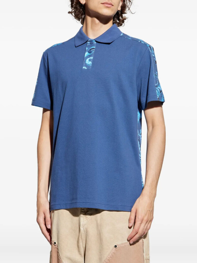 Versace Jeans Couture  Baroque-print polo shirt