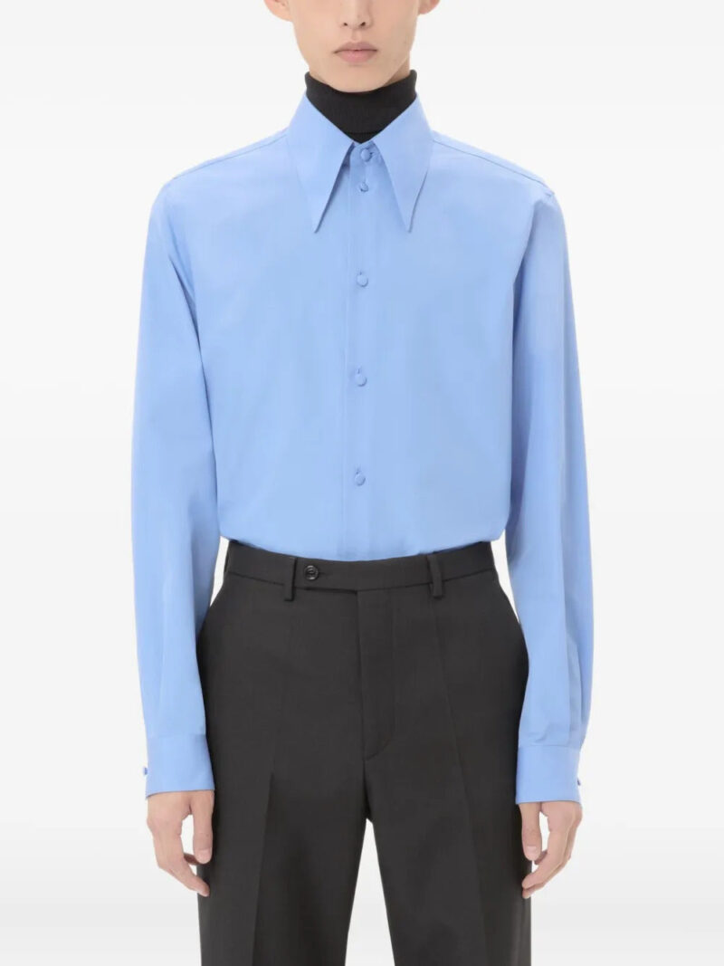 Valentino Garavani pointed-collar cotton shirt