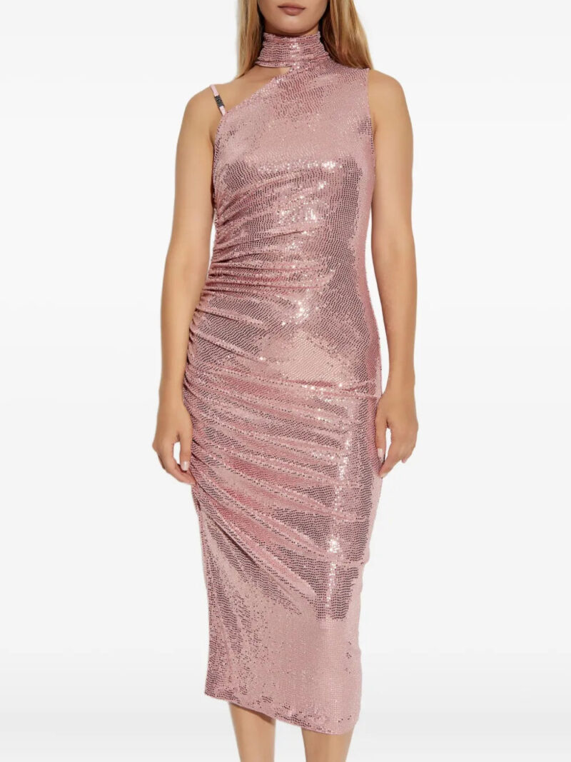 Versace Jeans Couture  sequinned high-neck dress