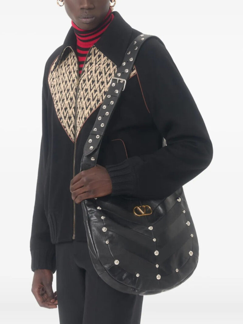 Valentino Garavani  jacquard inlaid bomber jacket