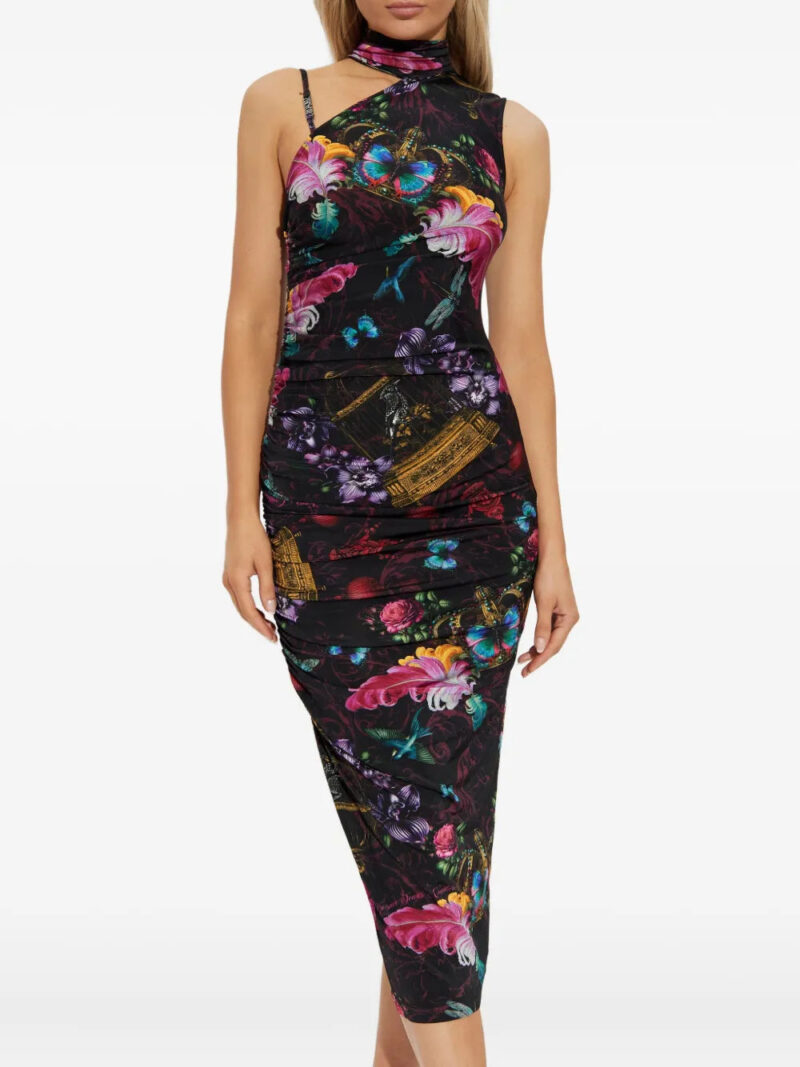 Versace Jeans Couture  floral-print midi dress