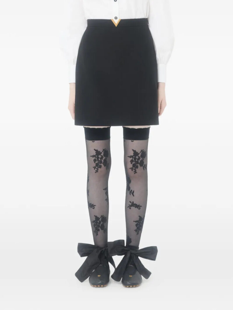 Valentino Garavani  crepe couture mini skirt