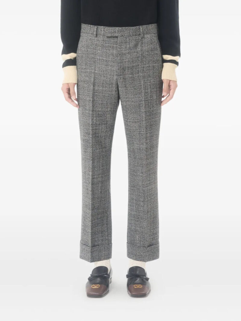 Valentino Garavani Mouliné cuffed trousers