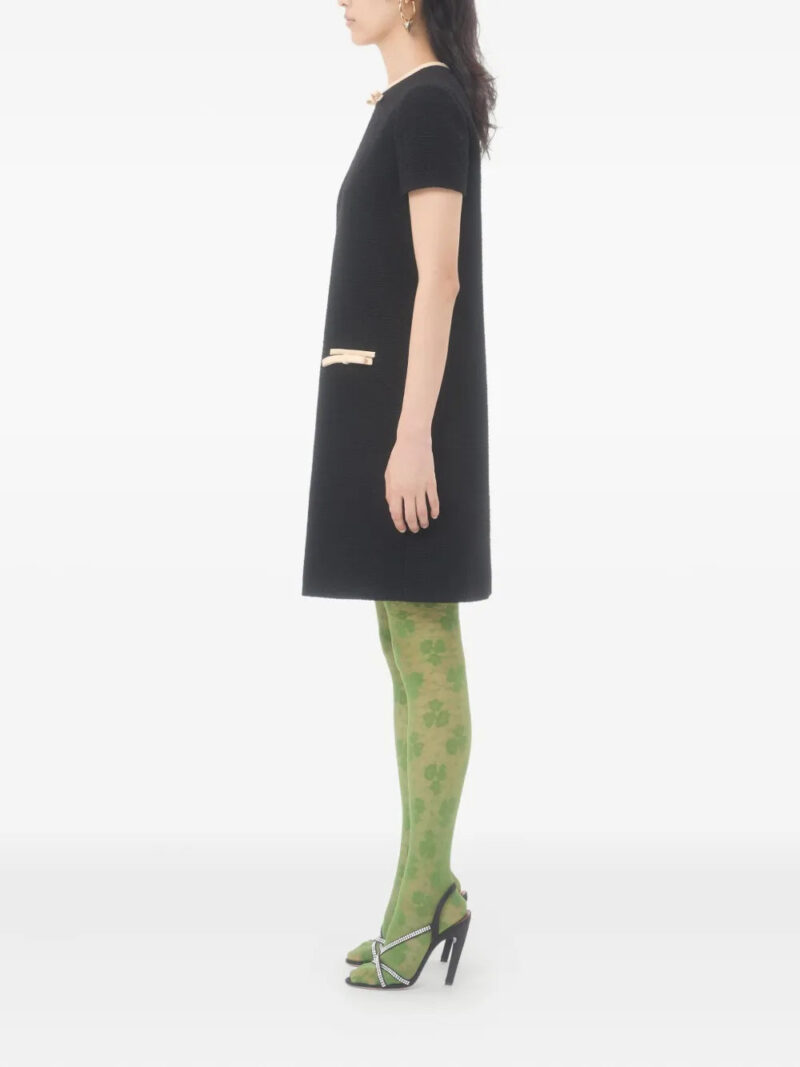 Valentino Garavani bow-embellished tweed dress