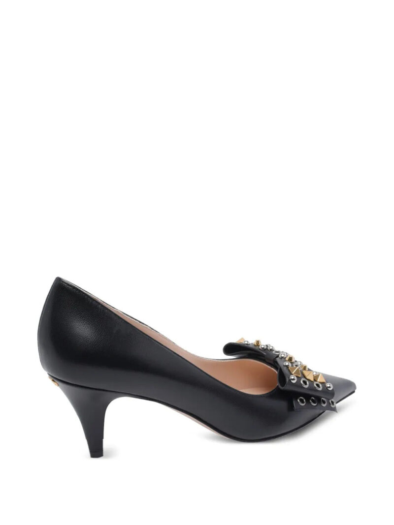 Valentino Garavani  65mm studded-bow pumps