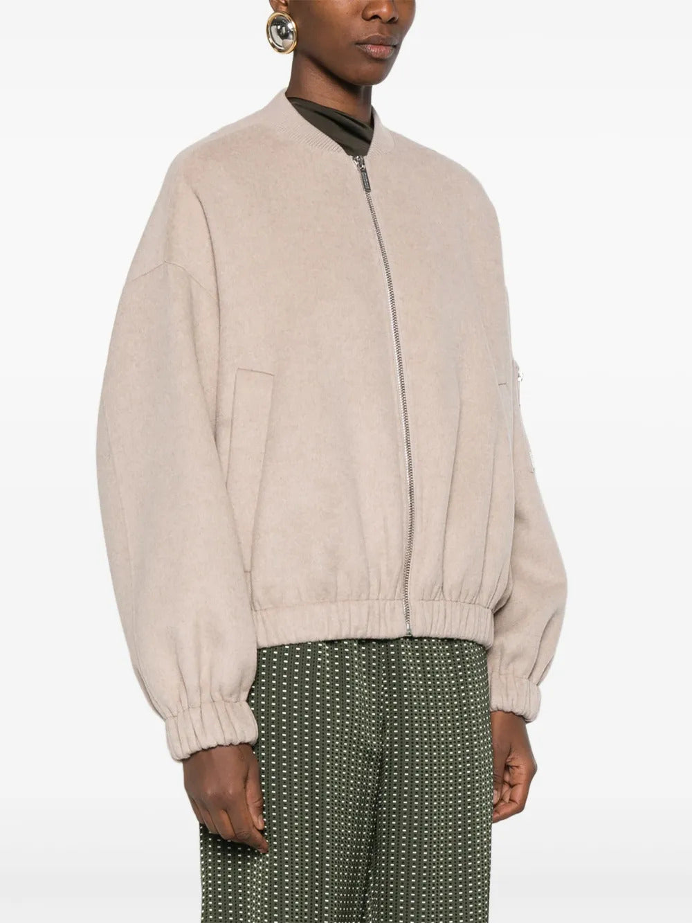 VICOLO zip pocket bomber jacket - Image 3