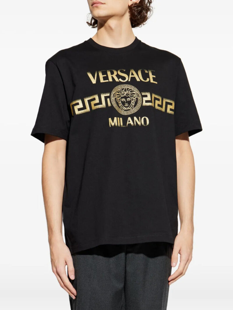 Versace  Medusa-print cotton T-shirt