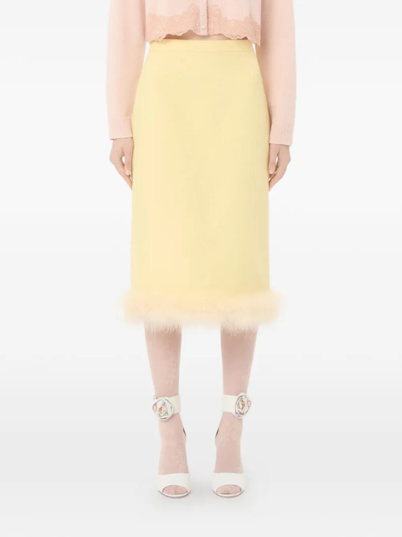 Valentino Garavani  Crepe Couture midi skirt