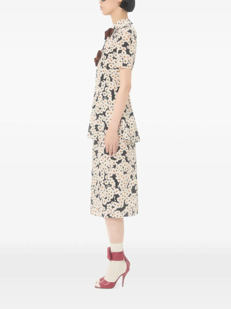 Valentino Garavani  midi Crepe De Chine dress