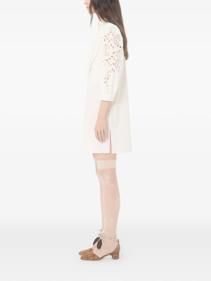 Valentino Garavani  mini embroidered poplin dress