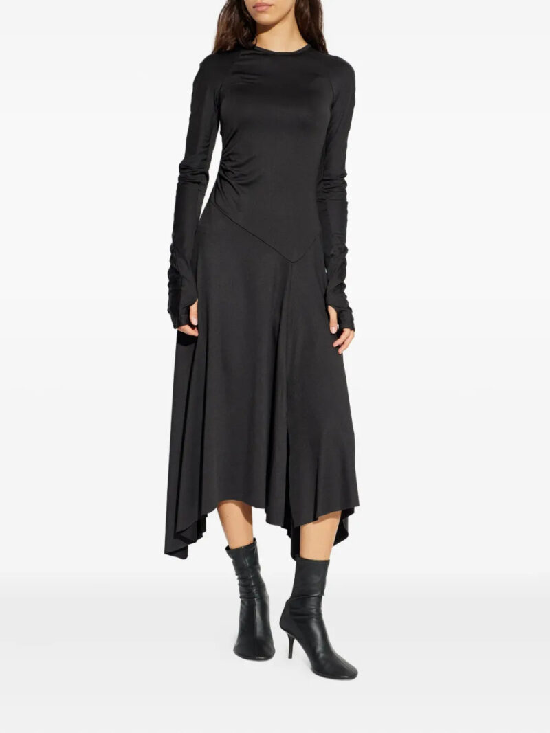 Victoria Beckham  asymmetric-hem long-sleeved midi dress