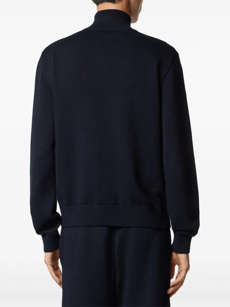Versace  zip logo sweatshirt