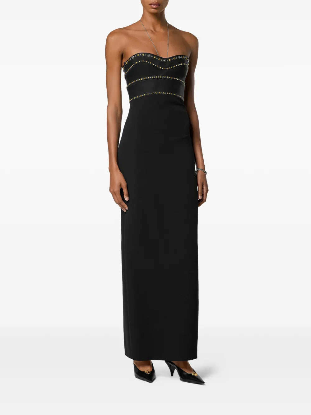 Versace studded strapless maxi dress - Image 3
