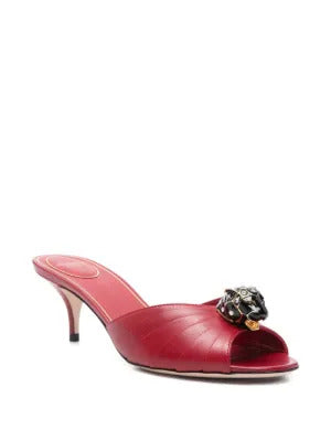 Valentino Garavani  embellishment pleated sandals