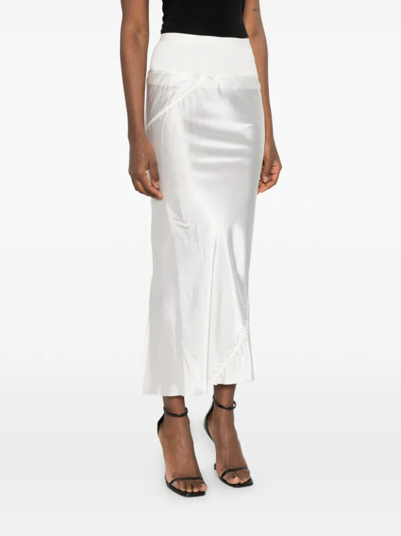 Rick Owens gathered midi skirt