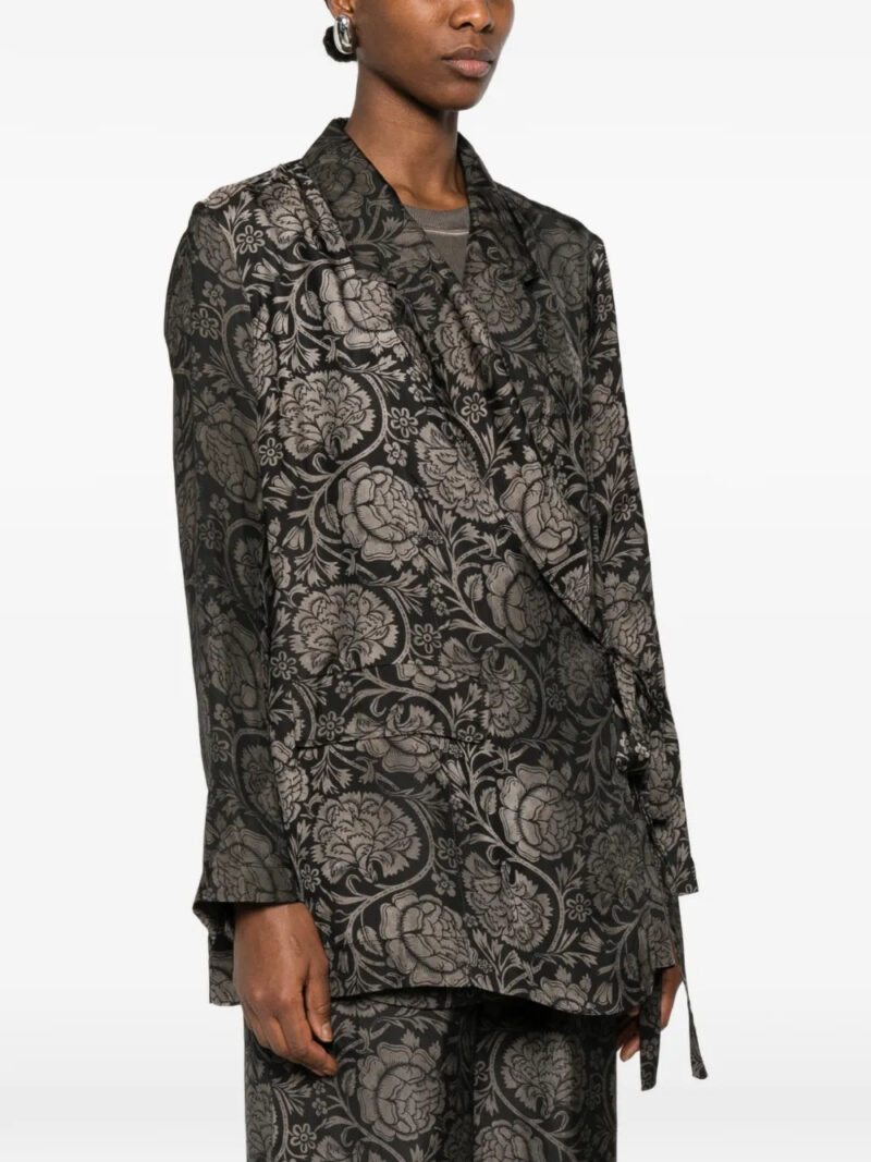 Uma Wang Khloe floral-print tie jacket