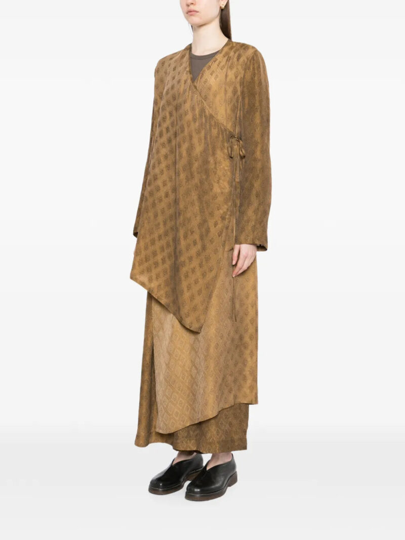 Uma Wang  diamond jacquarded kunto warp jacket