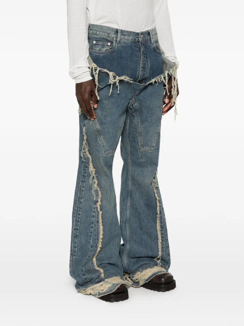 Rick Owens DRKSHDW  distressed flared jeans