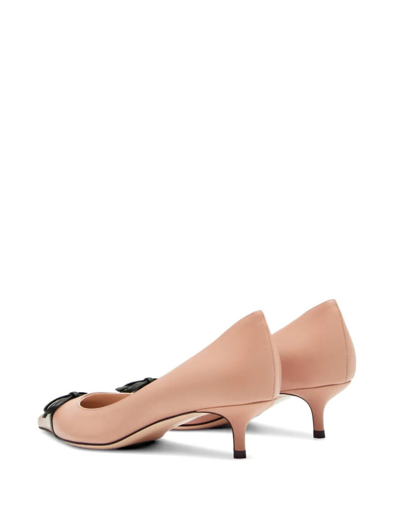 Valentino Garavani  pointy bow leather pumps