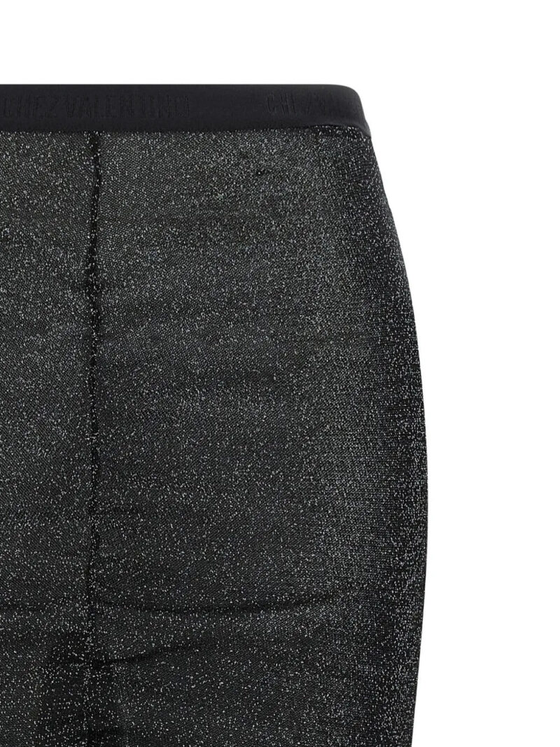 Valentino Garavani lace insert knitted skirt