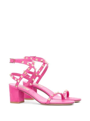 Valentino Garavani  Rockstud suede sandals with straps 60mm