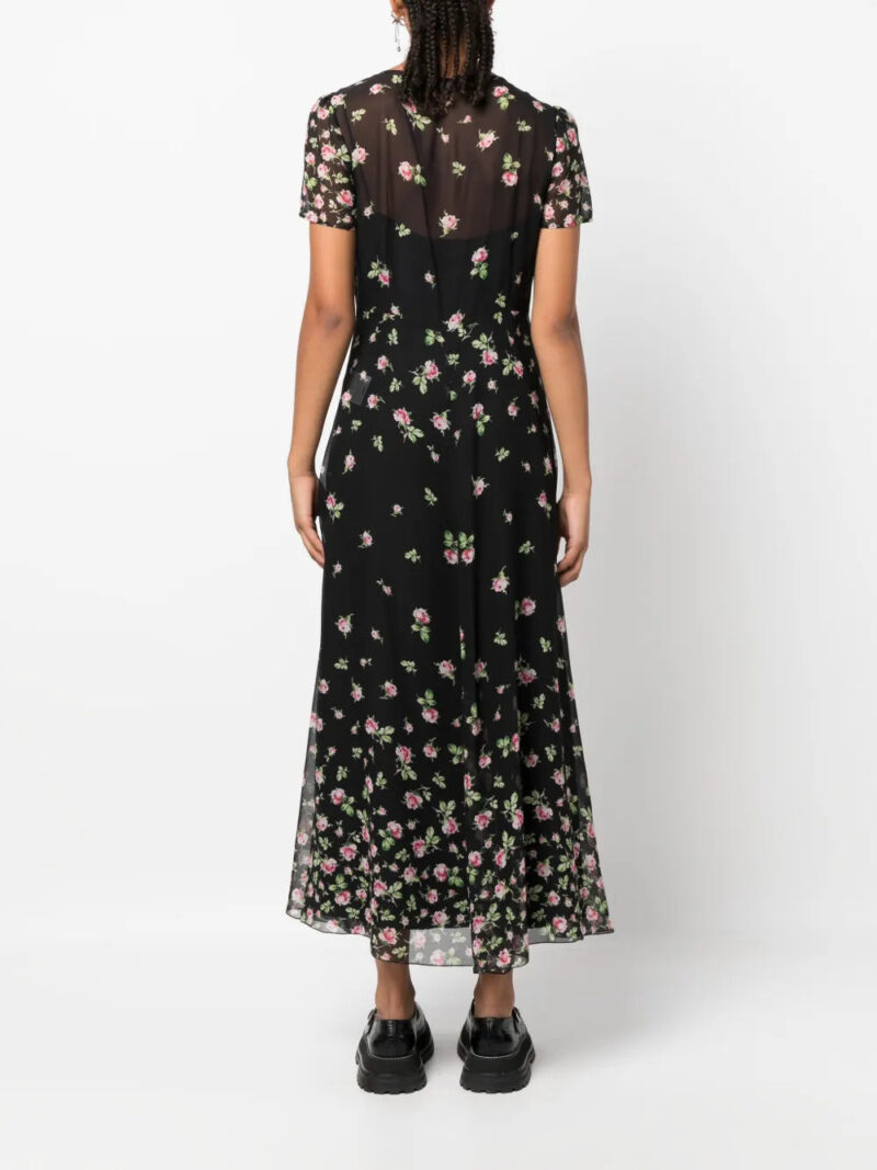 Valentino Garavani floral-print chiffon midi dress