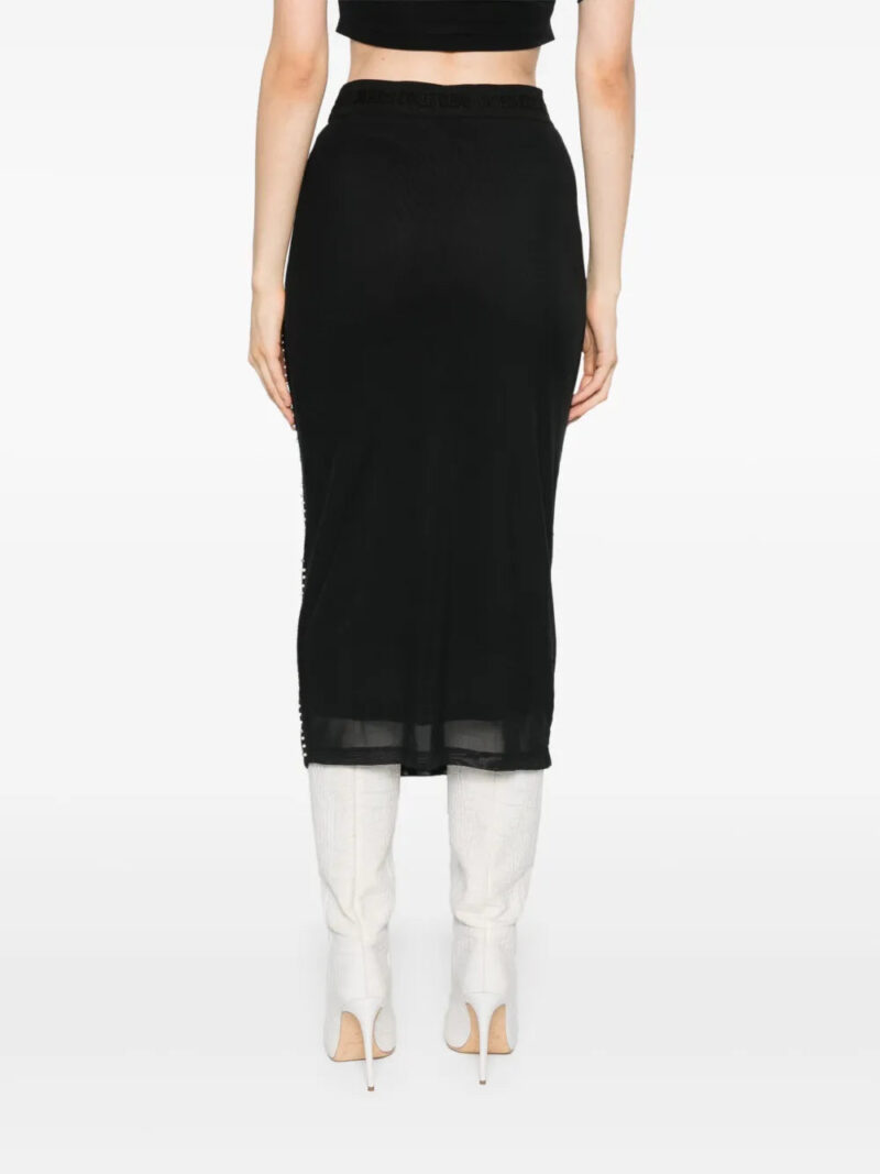 Versace Jeans Couture  pearl-embellished midi skirt
