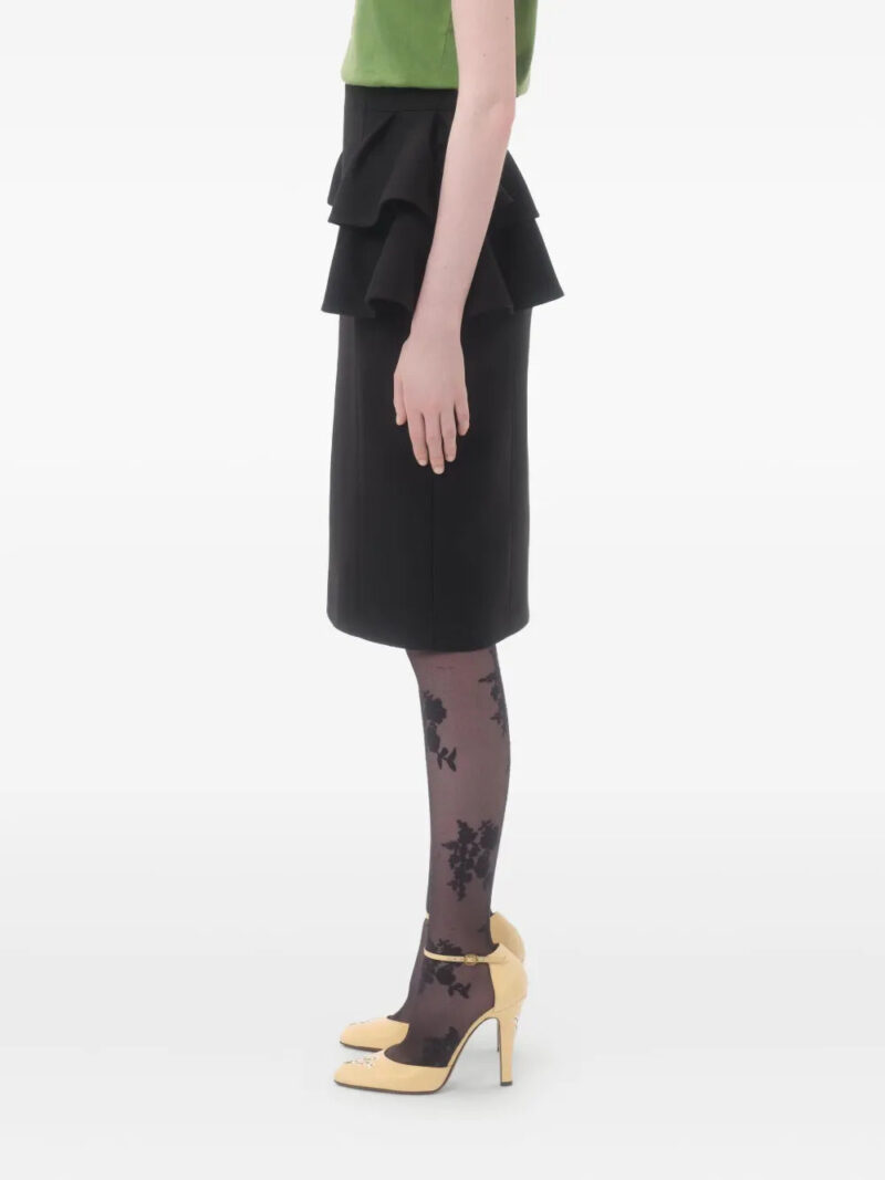 Valentino Garavani  crepe couture midi skirt