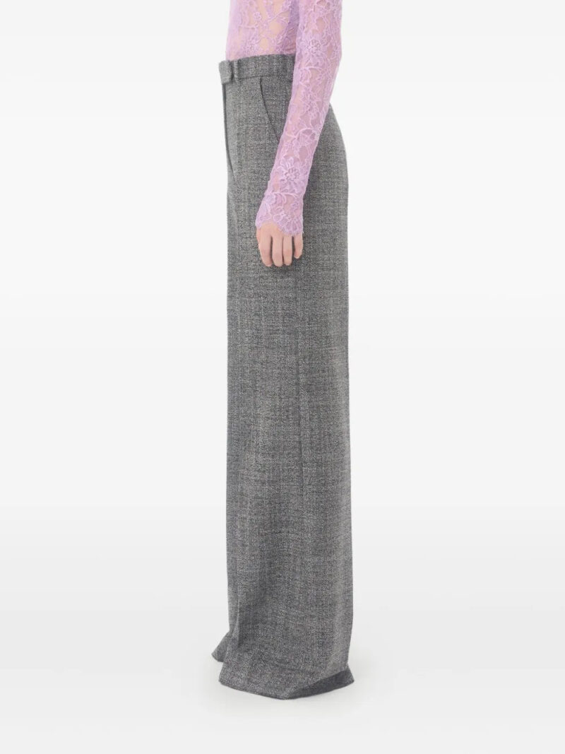 Valentino Garavani  pressed-crease virgin-wool trousers