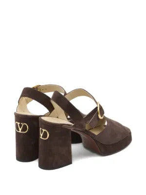 Valentino Garavani  100mm platform buckle-strap sandals