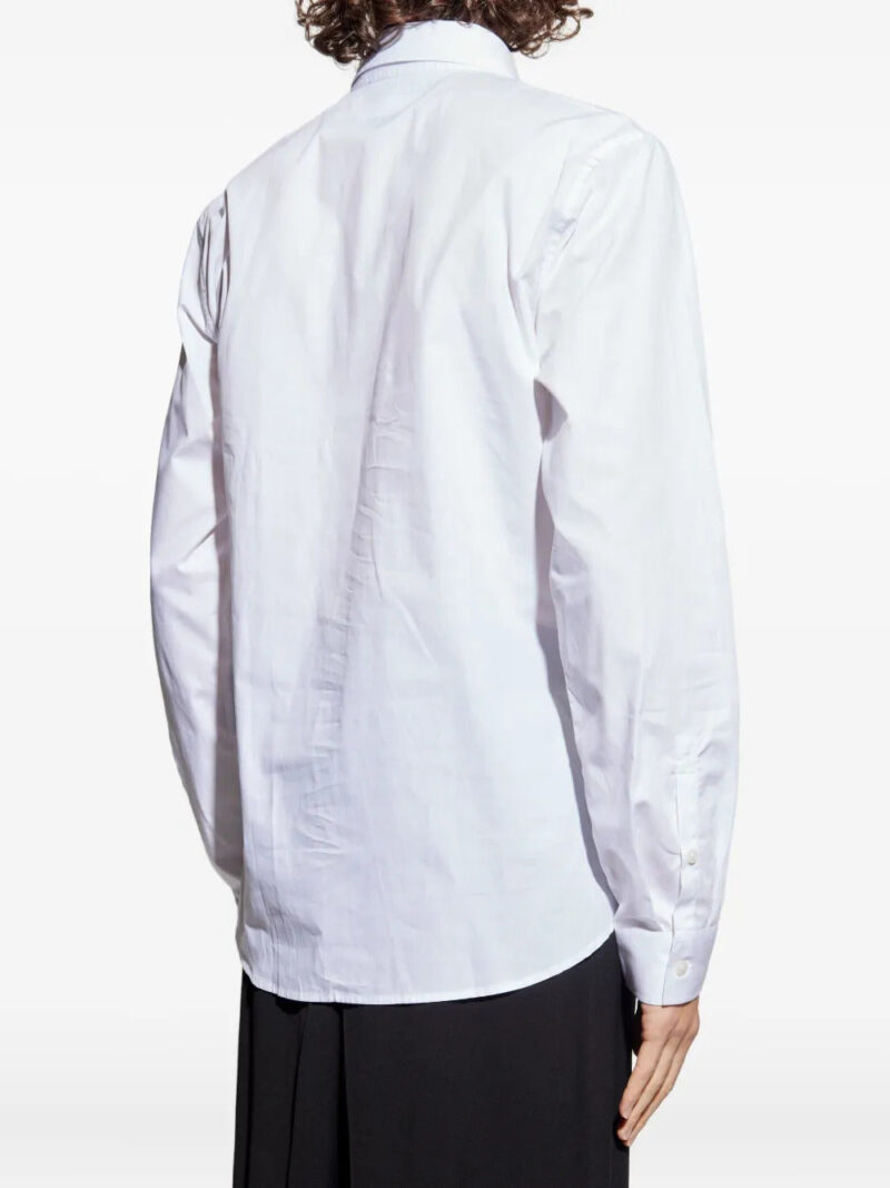 Versace Jeans Couture logo-embroidered cotton shirt
