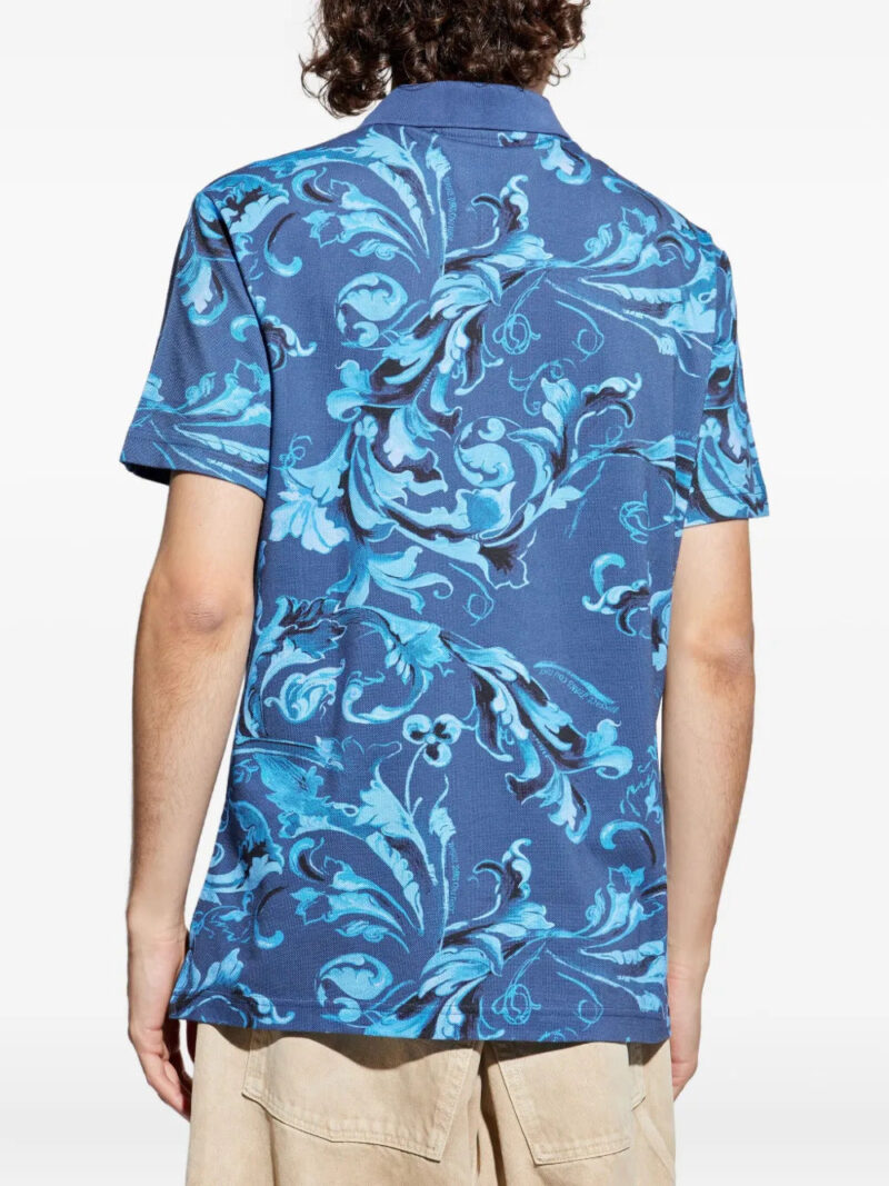 Versace Jeans Couture  Baroque-print polo shirt