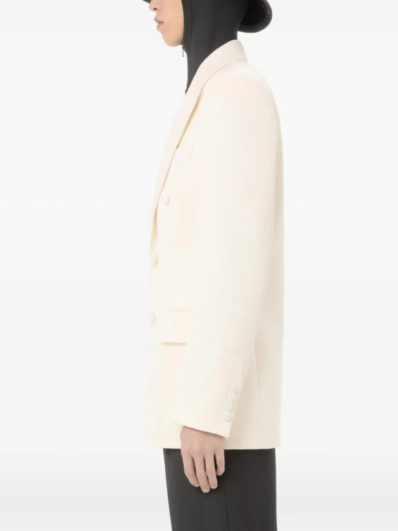 Valentino Garavani  Valentino double-breasted jacket in wool grisaille