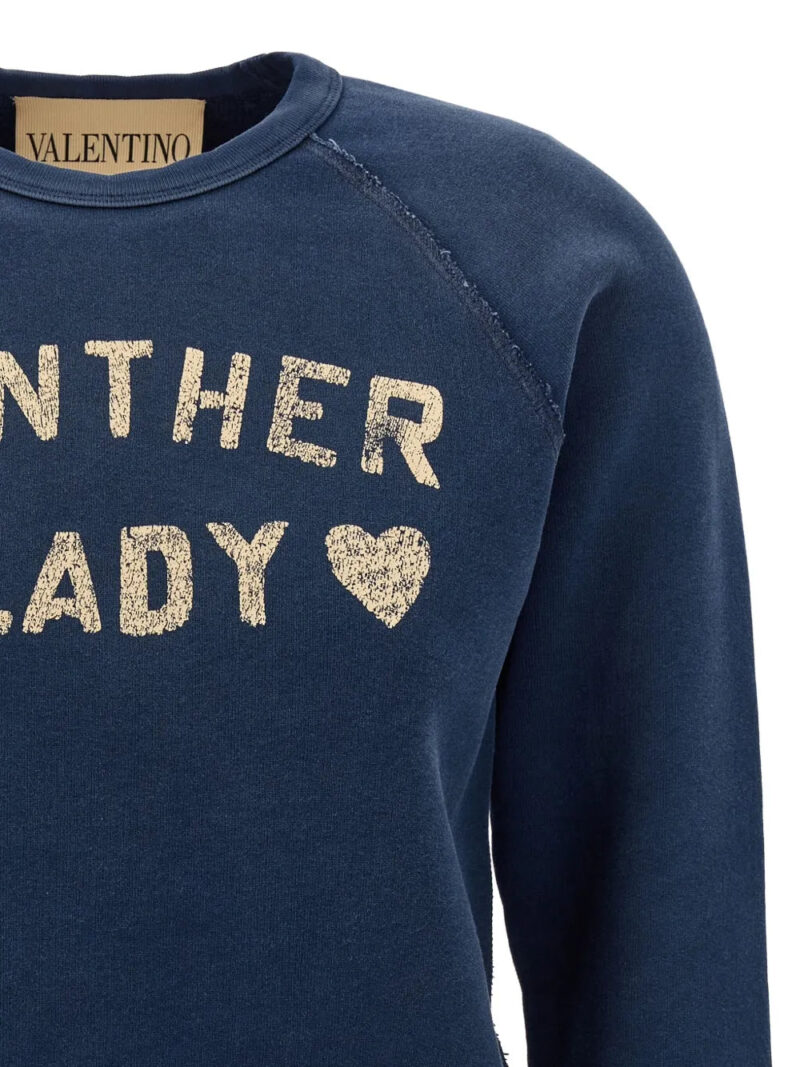 Valentino Garavani  Panther Lady-print crew-neck sweatshirt
