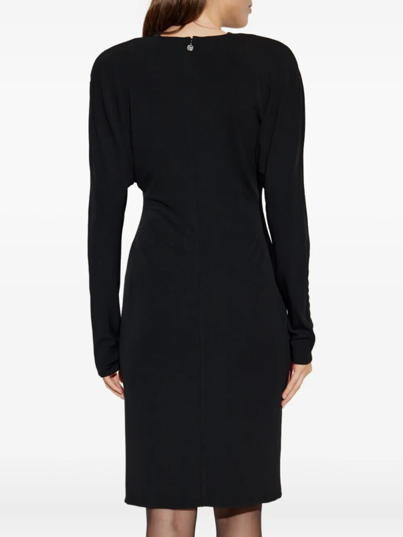 Versace  V-neck long-sleeve mini dress