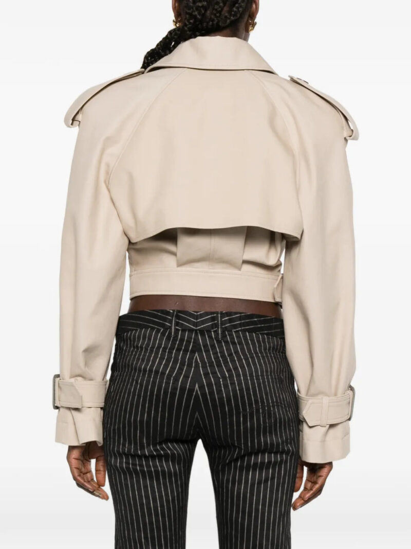 WARDROBE.NYC  Drill Perfecto buckle fastening trench jacket