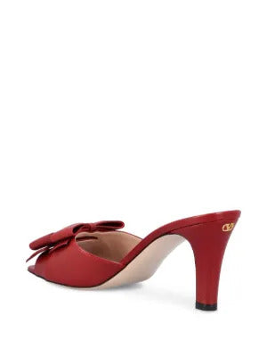 Valentino Garavani  70mm double-bow leather sandals