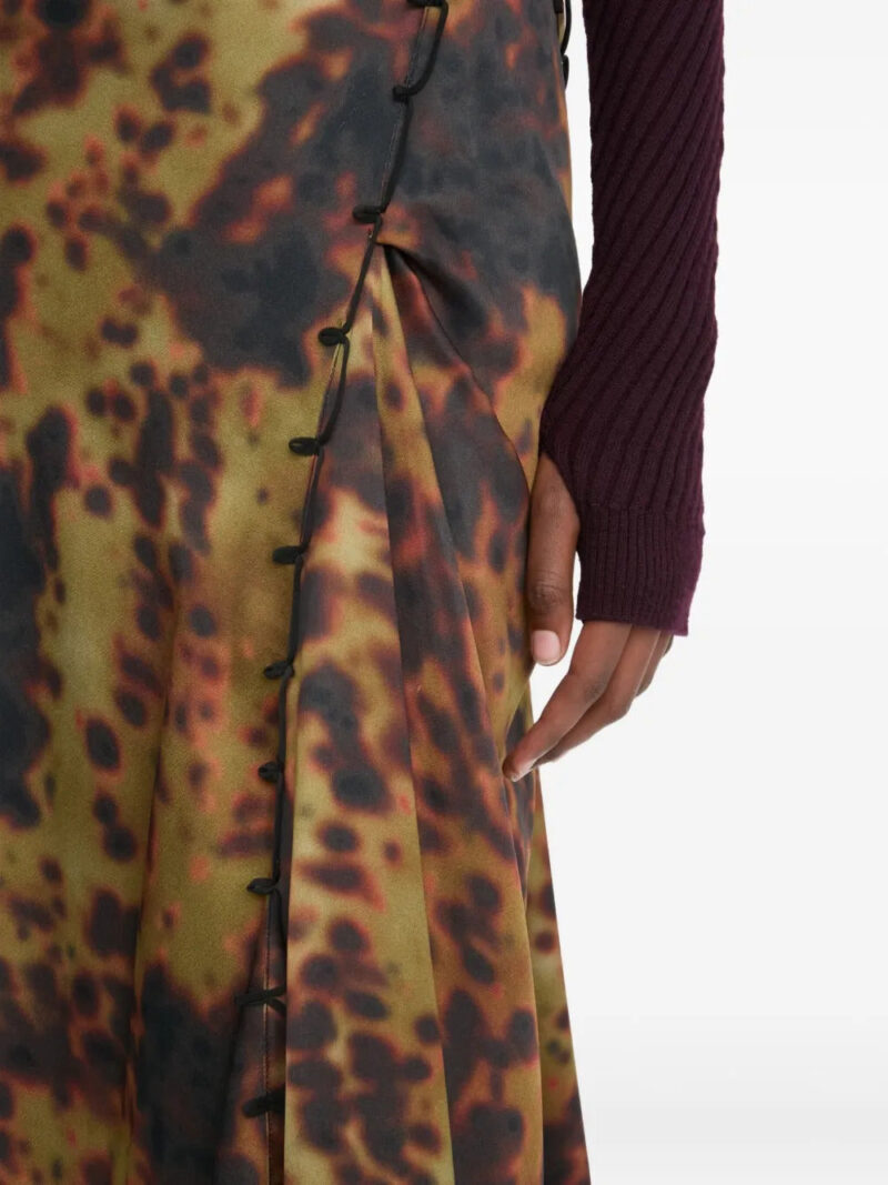 Victoria Beckham  rouleau-print skirt