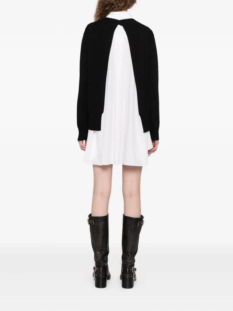 sacai classic collar shirt dress