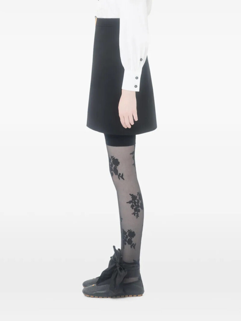 Valentino Garavani  crepe couture mini skirt