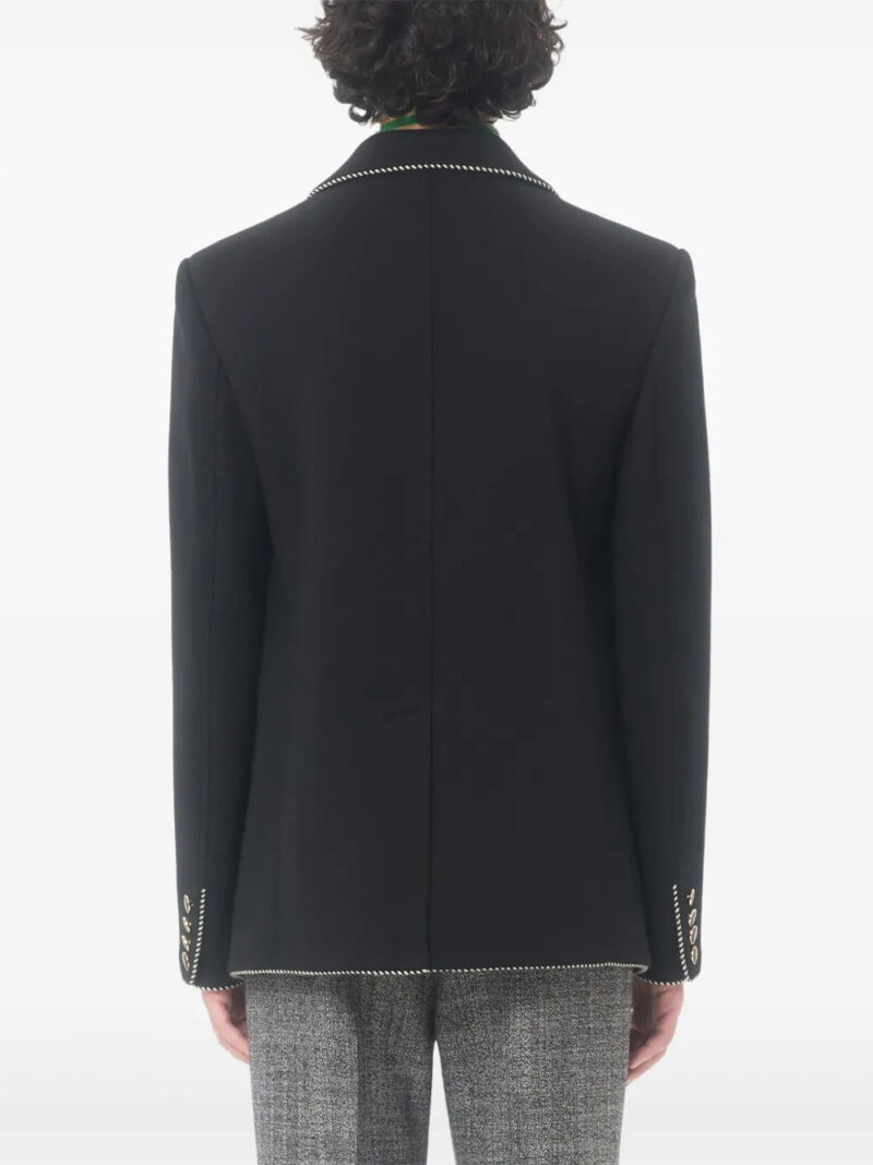Valentino Garavani  patch piping single-breasted jacket