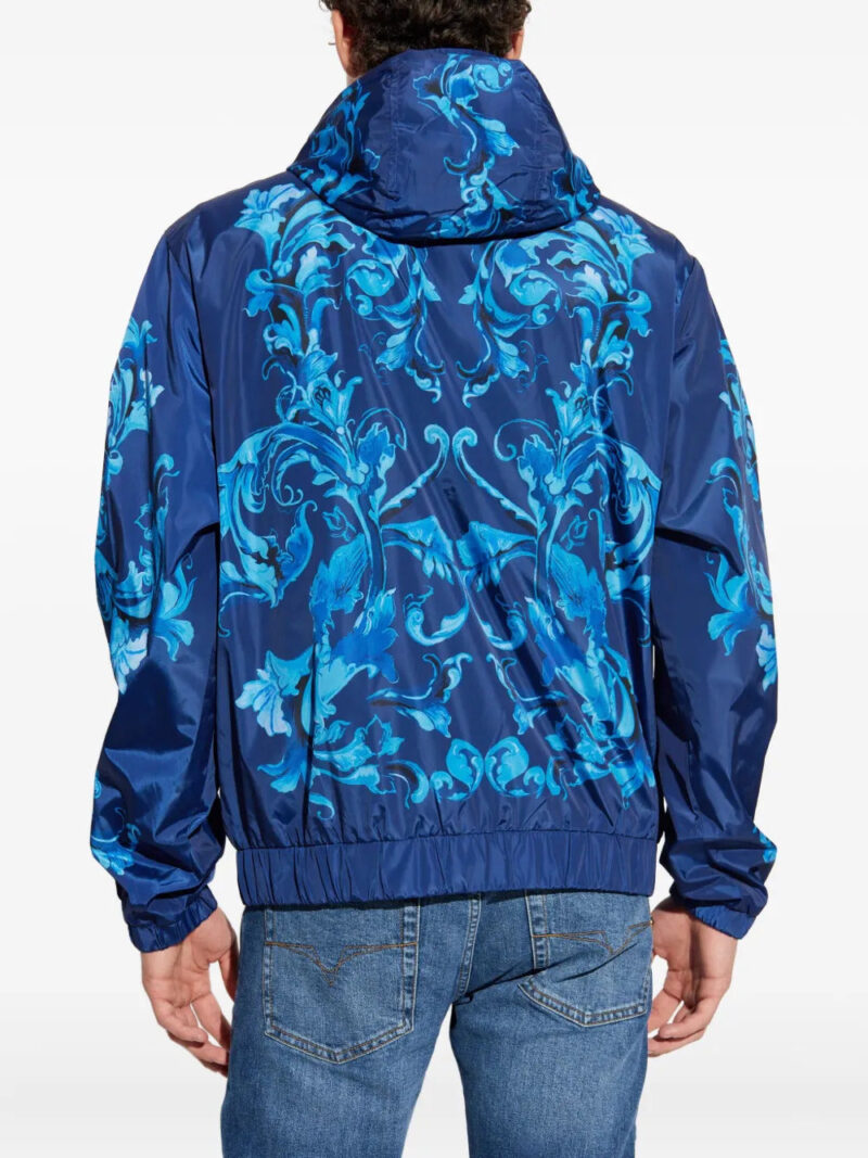 Versace Jeans Couture  Barocco-print hooded jacket