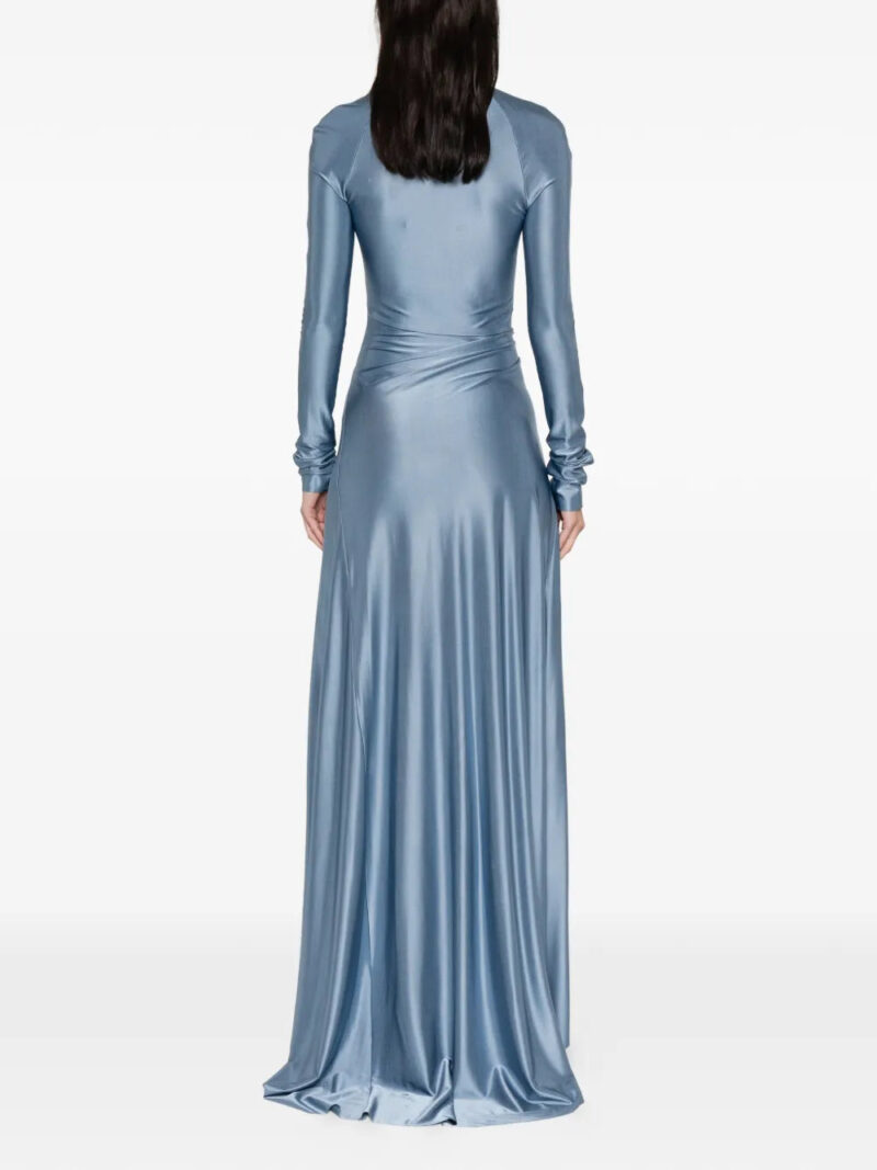 Victoria Beckham  long-sleeve twist-detail maxi dress