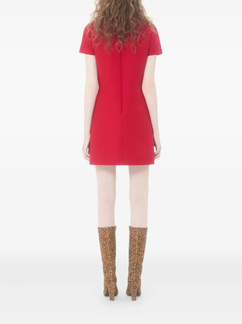 Valentino Garavani  embroidered crepe couture mini dress