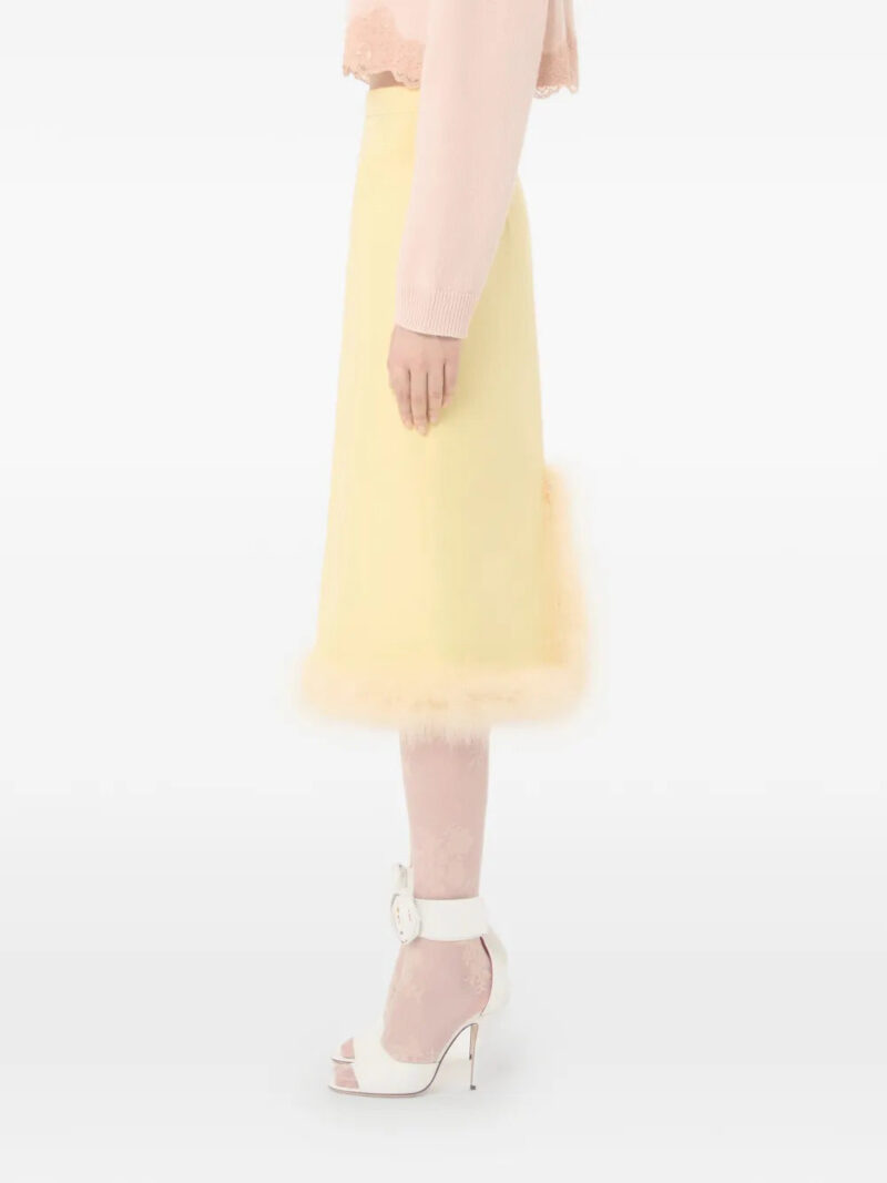 Valentino Garavani  Crepe Couture midi skirt
