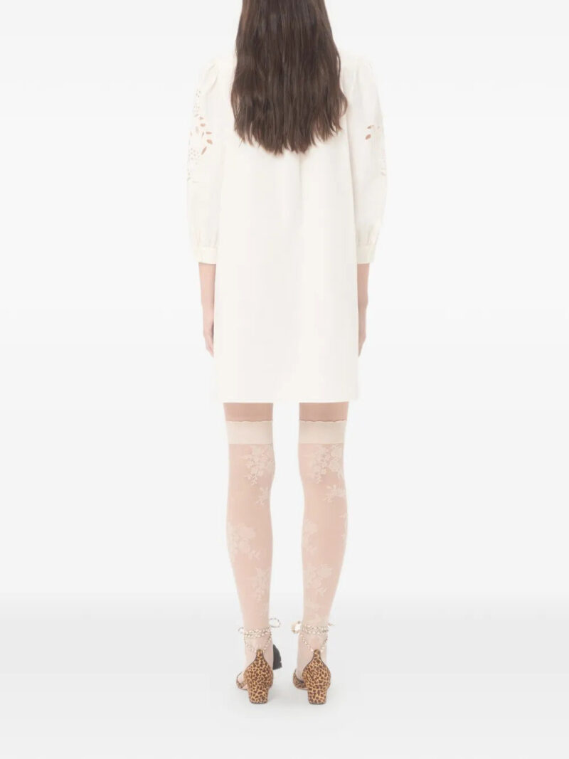 Valentino Garavani  mini embroidered poplin dress