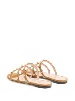 Valentino Garavani logo-plaque platform sandals