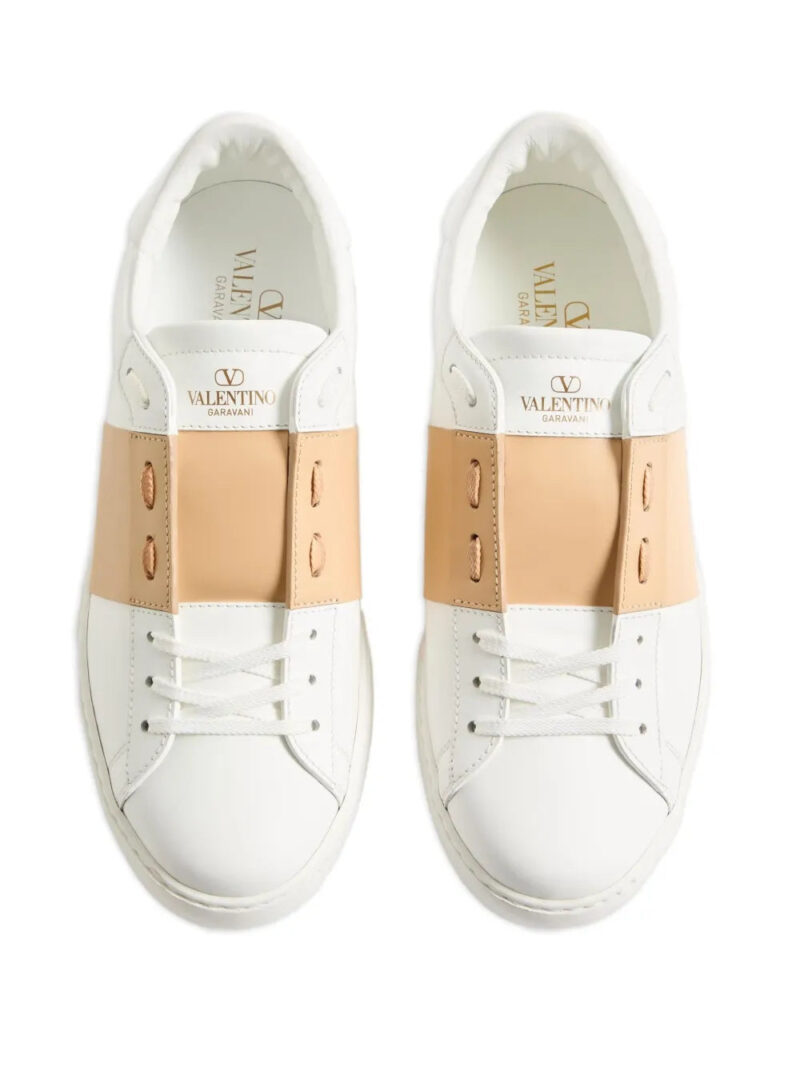 Valentino Garavani  Open stud-detail sneakers