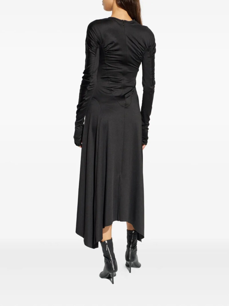 Victoria Beckham  asymmetric-hem long-sleeved midi dress