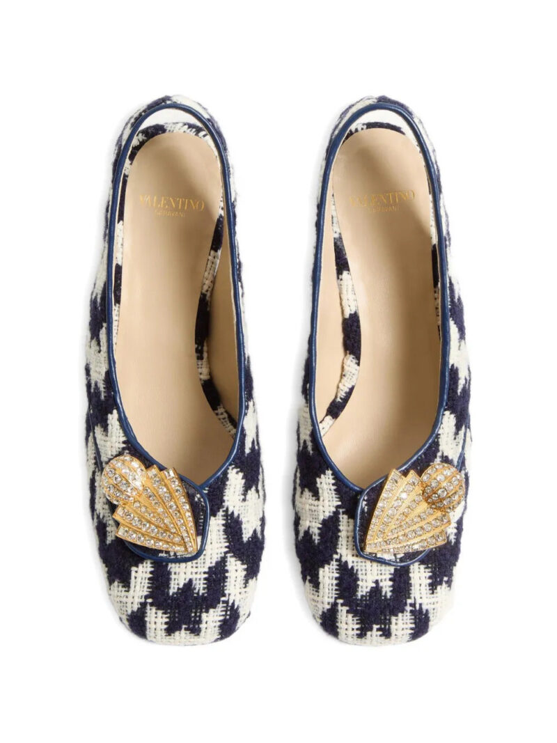 Valentino Garavani  Adamantine slingback pumps in tweed 60mm